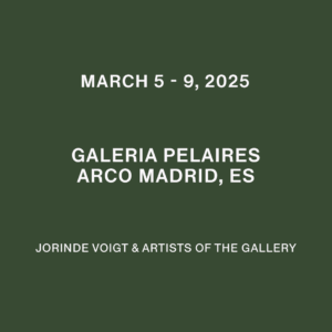 05. – 9. März 2025 Jorinde Voigt @ Galeria Pelaires, Palma de Mallorca, ES ARCO MADRID, ES