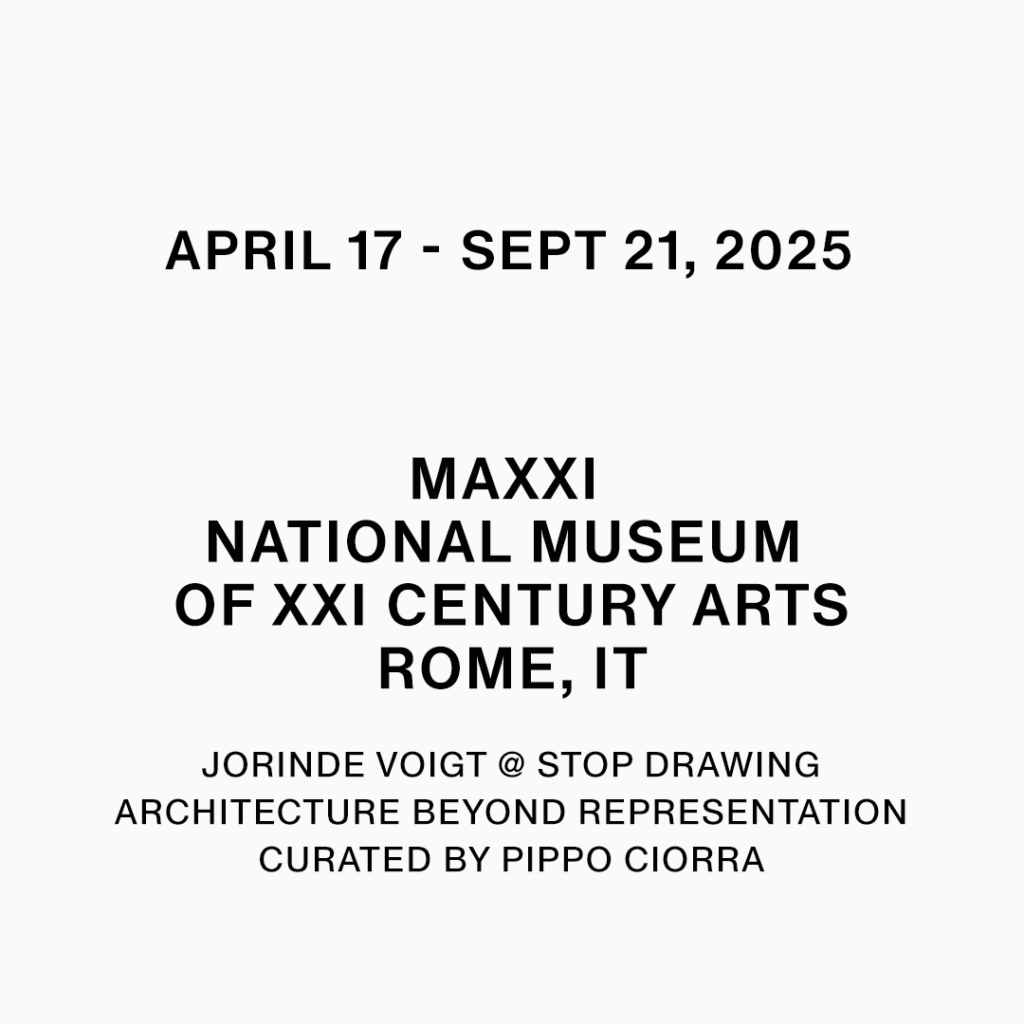 17. April 2025 – 21. September 2025 Stop Drawing MAXXI National Museum of XXI Century Arts, Rome, IT