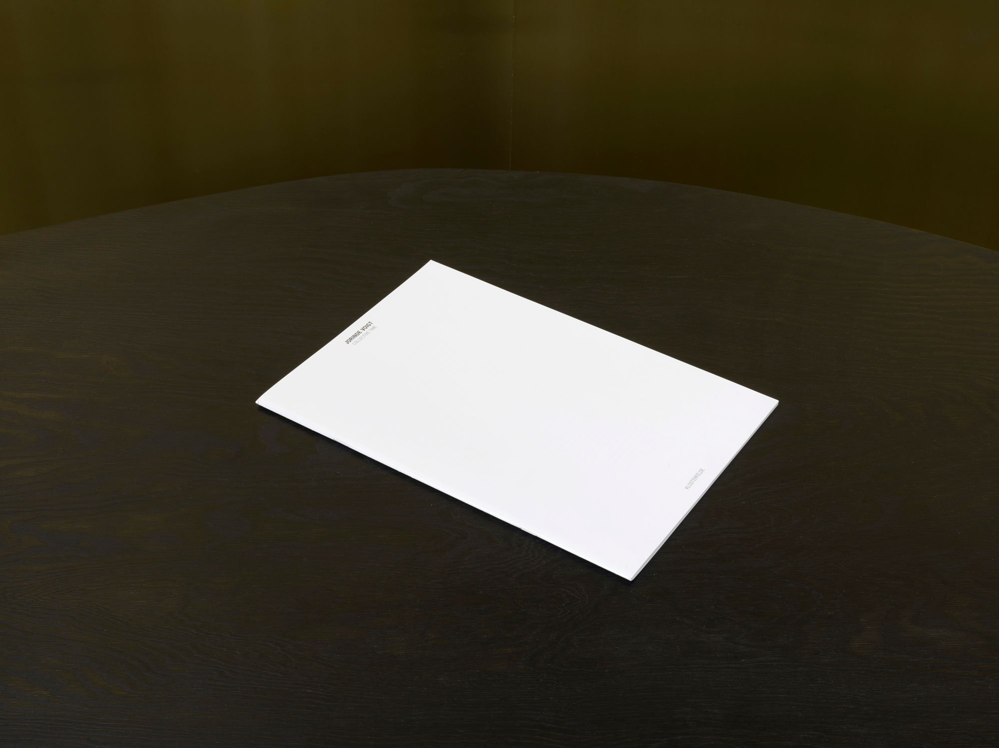 Jorinde Voigt - Collective Time, Catalog on the occasion of the same entitled exhibition at Klosterfelde, Berlin, Editor: Klosterfelde, Text: Jorinde Voigt, Language: English, German, 49 pages, Publishing: Klosterfelde, ISBN: -, Price: €15,00