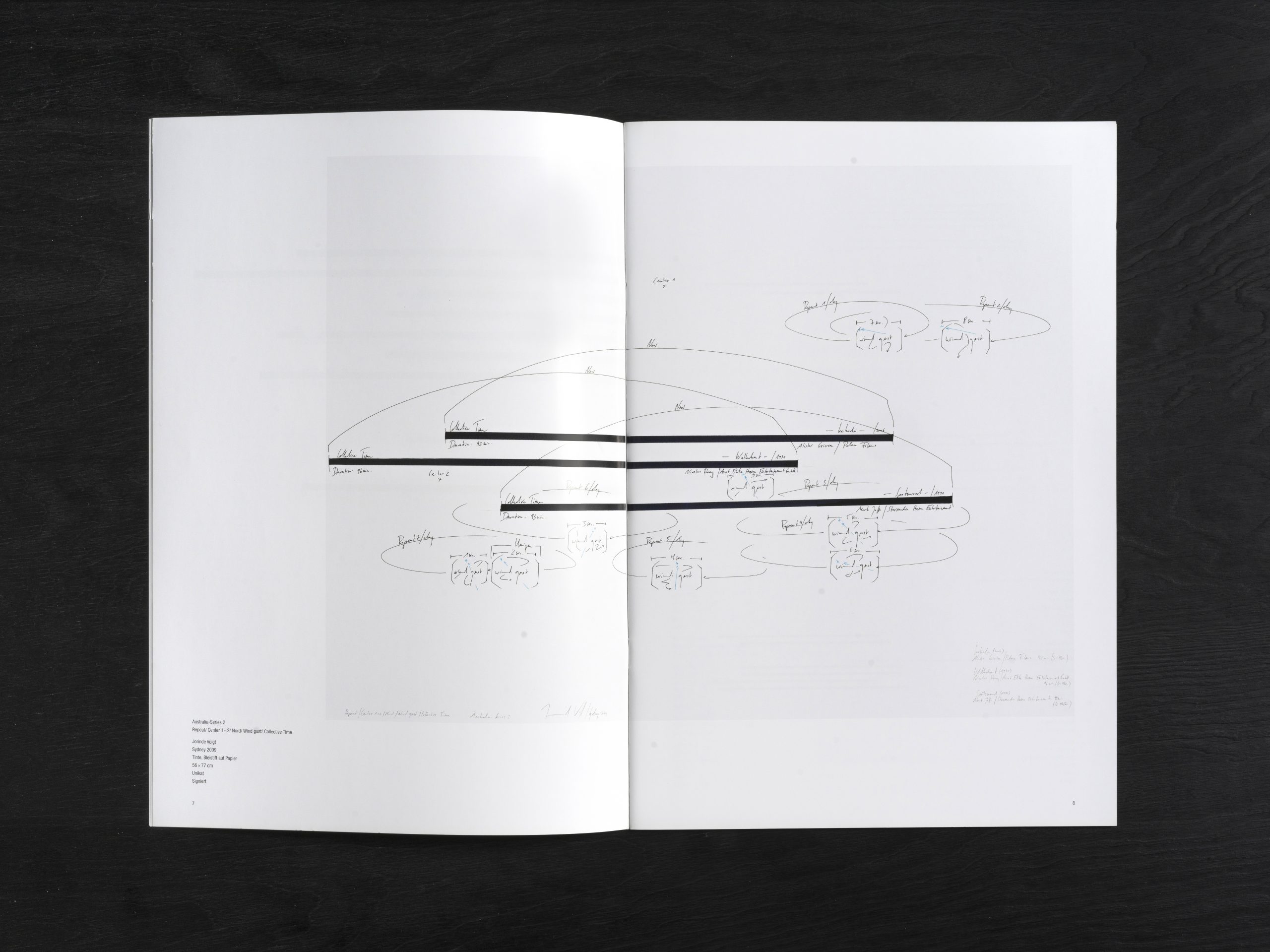 Jorinde Voigt - Collective Time, Catalog on the occasion of the same entitled exhibition at Klosterfelde, Berlin, Editor: Klosterfelde, Text: Jorinde Voigt, Language: English, German, 49 pages, Publishing: Klosterfelde, ISBN: -, Price: €15,00.