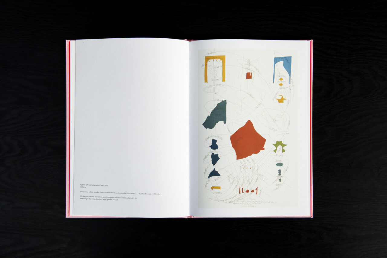 2012 Jorinde Voigt – Views on Views on Decameron, Catalog on the occasion of the same entitled exhibition at Galleria Marie-Laure Fleisch, Rome, Editor: Galleria Marie-Laure Fleisch, Jorinde Voigt, Text: Peter Lang, Language: English, Italian, total pages 40, Publishing: Cura Books, ISBN 978-88-97889-06-9, Price: €35,00. inside 3