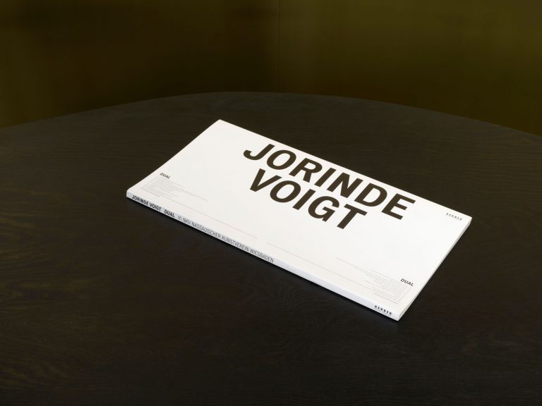 Jorinde Voigt – Dual, Catalog on the occasion of the same entitled exhibition at NKV, Nassauischer Kunstverein Wiesbaden, Editor: Elke Guhn, Text: Clemens Krümmel, Language: English, German, total pages:18, Publishing: Kerber Verlag, ISBN: 978- 3-86678-170-2, Price: €15,00
