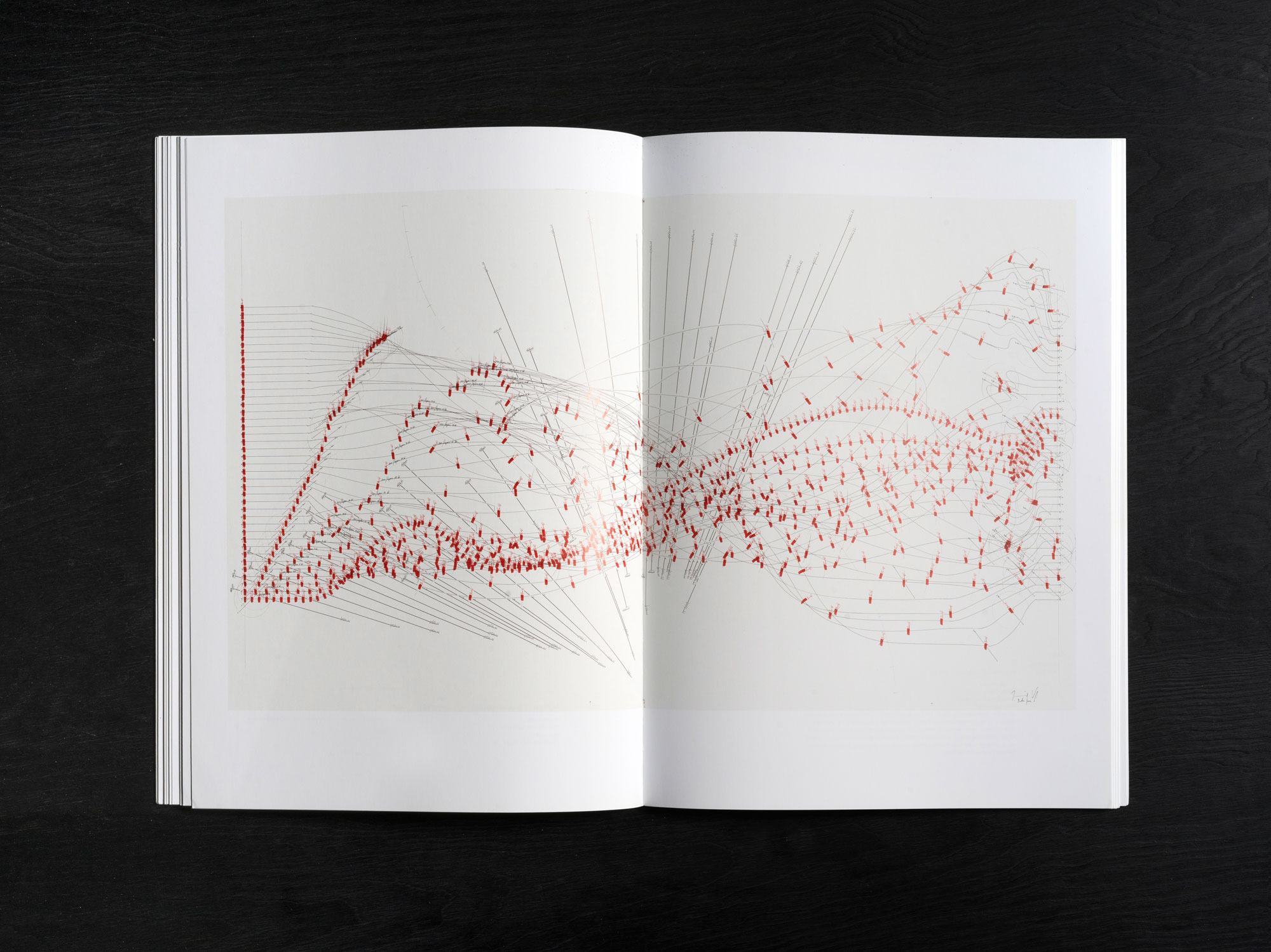 Jorinde Voigt – Nexus, Catalog on the occasion of the exhibition Jorinde Voigt at Von der Heydt Museum, Wuppertal, Editor: Julia Klüser, Text: Andreas Schalhorn, Lisa Sintermann, Language: English, German, total pages: 144, Publishing: Hatje Cantz, ISBN: 978-3-7757-2823-2, Price: €35,00