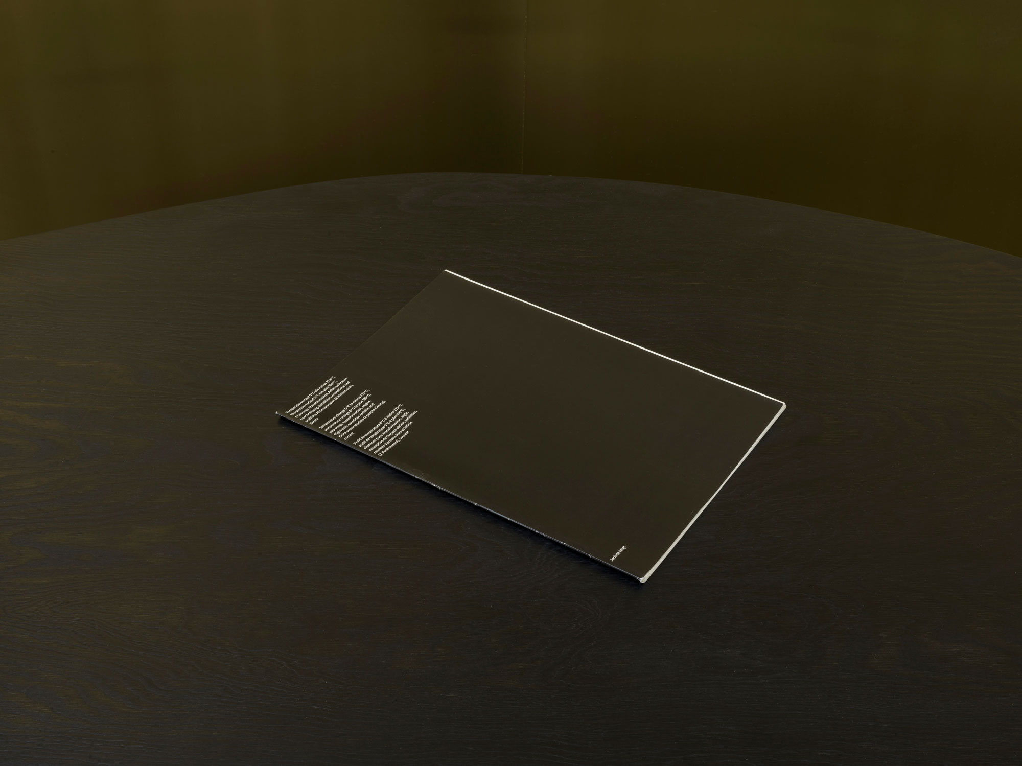 Jorinde Voigt - O.T.1-14-Temperaturverlauf 0°C bis minus 273°C, Temperaturverlauf 0°C bis plus 100°C, Popsongs, Transformation, Adler, Luftraumbeschreibung, Satelliten, unendliche und endliche Aktionsmuster (2 küssen sich), Strom, Catalog on the occasion of the same entitled exhibition at Galerie Fahnemann, Fahnemann Projects, Berlin, Editor: Galerie Fahnemann, Fahnemann Projects, Text: Jorinde Voigt, Language: English, German and French, total pages: 24, Publishing: Galerie Fahnemann, Fahnemann Projects, ISBN: 3-9808088-7-4, Price: €15,00