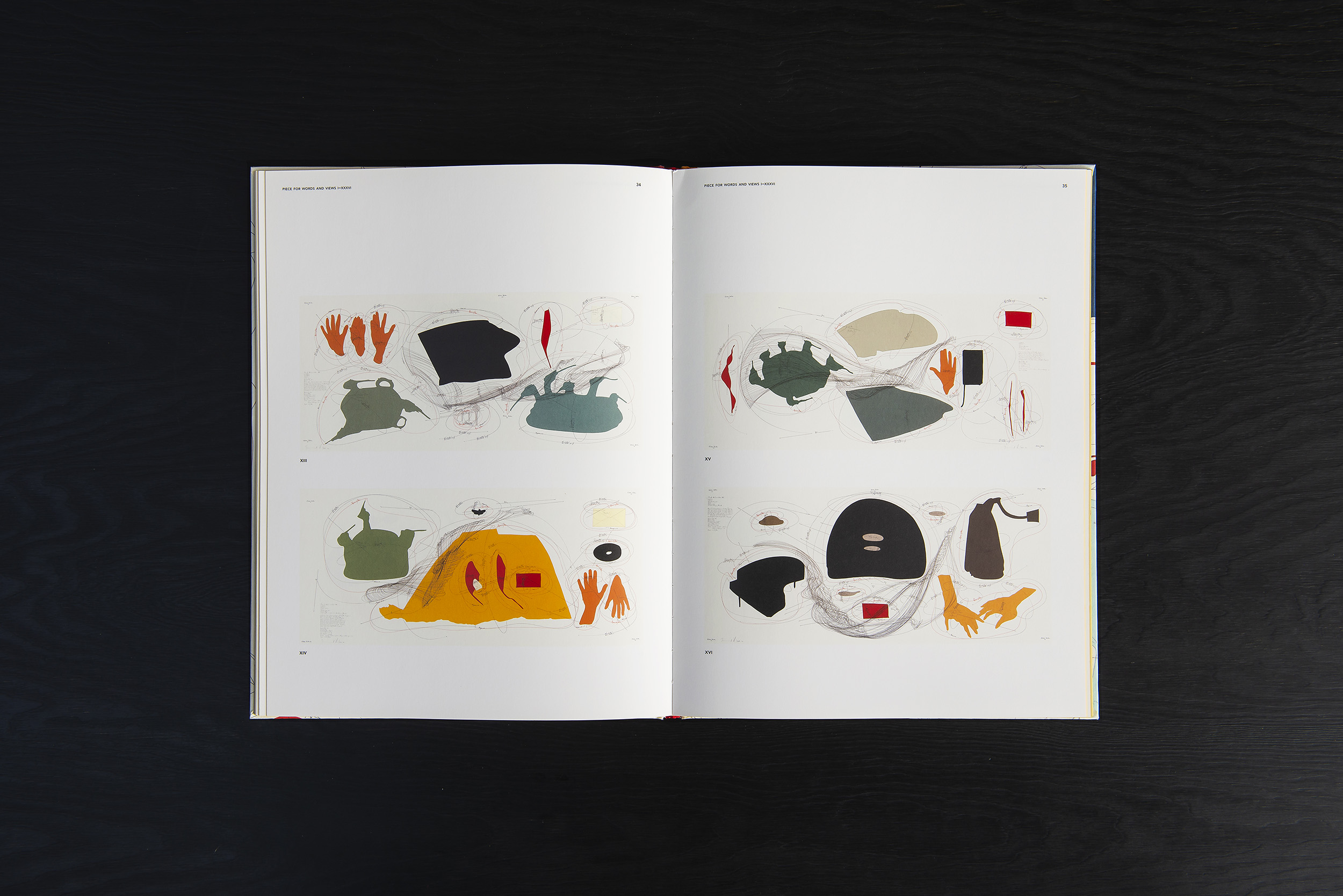 2012 Jorinde Voigt – Piece for Words and Views, Catalog on the occasion of the same entitled exhibition at David Nolan Gallery, New York, Editor: David Nolan, Text: John Yau, Jorinde Voigt, Language: English, German, total pages: 80, Publishing: Hatje Cantz, ISBN 978-3-7757-3473-8, Price: €39,80. inside 2