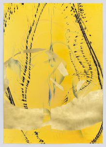 WV 2019-003 Immersive Integral Firm Radiance III Jorinde Voigt Berlin 2018/19 139,8 x 99,5 cm India ink, gold leaf, pastel, oil chalks, graphite on paper unique work signed